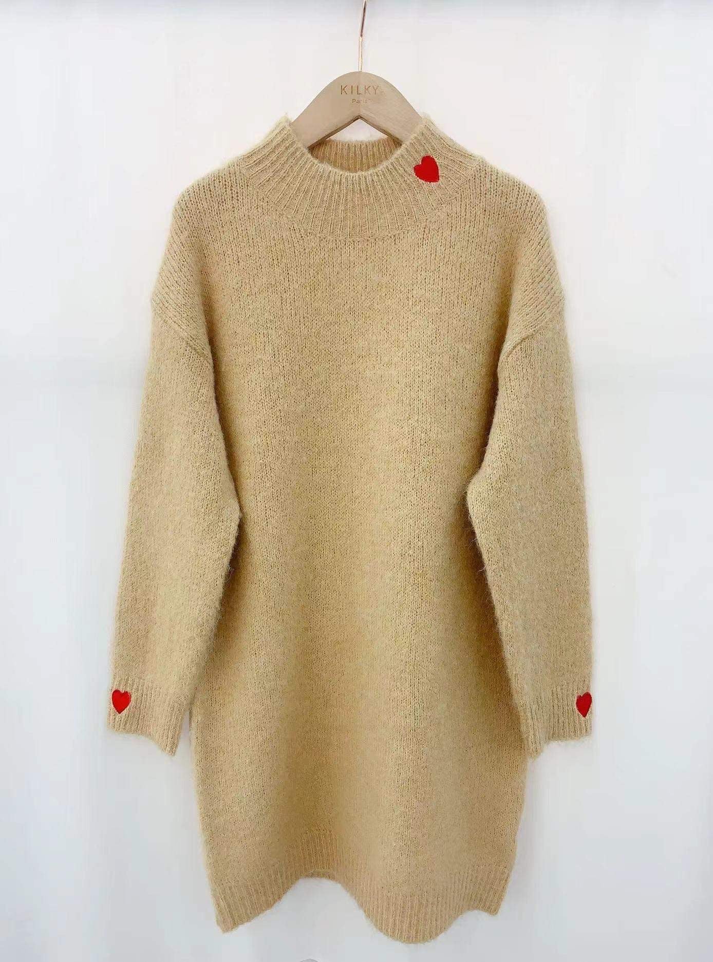 Robe pull camel - COEUR