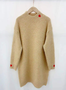 Robe pull camel - COEUR