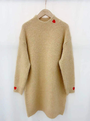 Robe pull camel - COEUR
