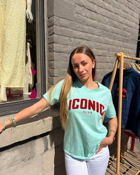 T-shirt turquoise - ICONIC CLUB