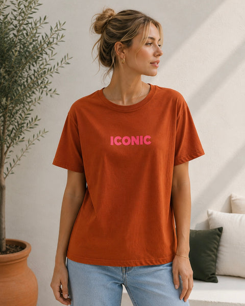 T-shirt terracotta - ICONIC