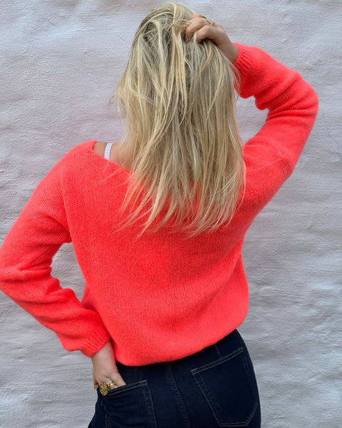 Coral V-neck cardigan - ICON