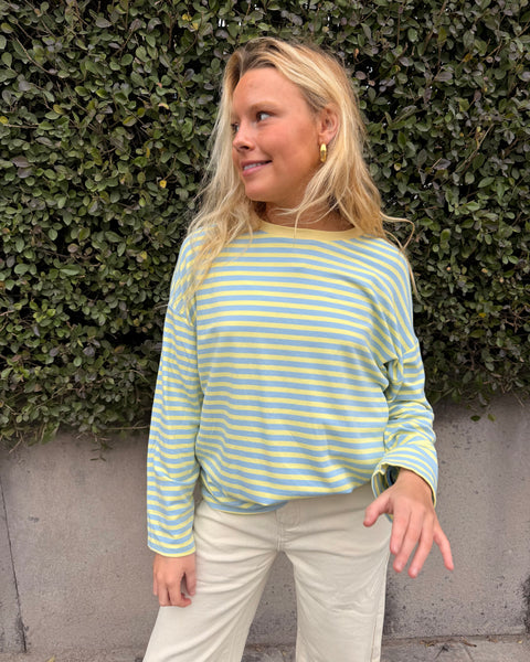 Blue/yellow T-shirt - LINED