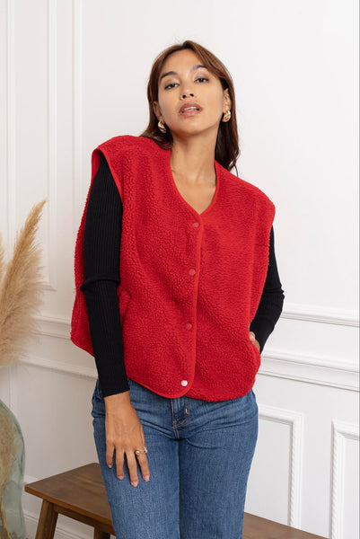 Gilet rouge - TEDDY