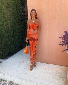 Robe orange - TIFAINE