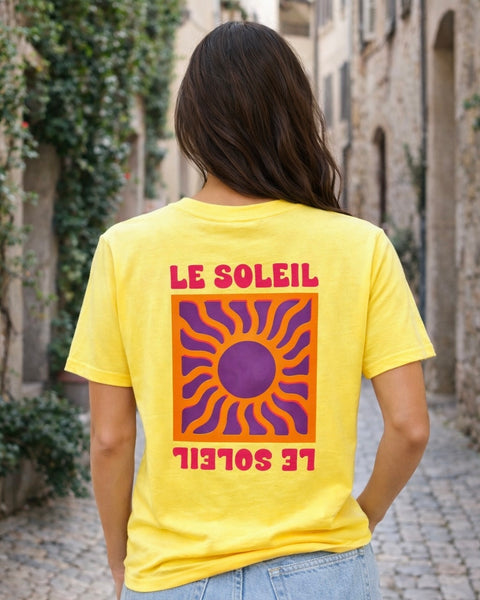 T-shirt jaune - LE SOLEIL