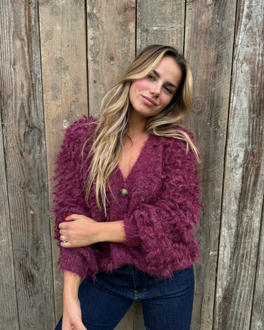 Gilet bordeaux - MANDINE