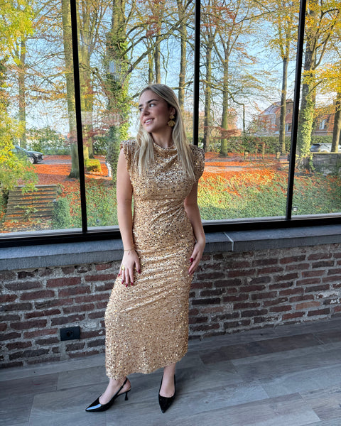 Robe longue doré - ESRATI