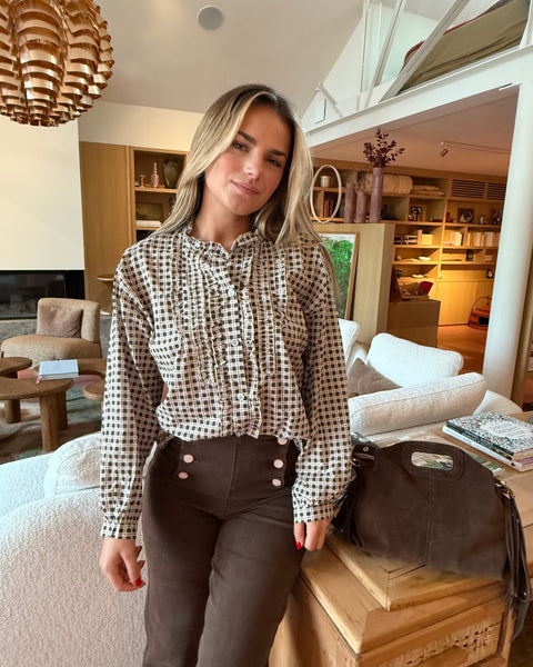 Chemisier chocolat - MONA