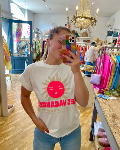 T-shirt blanc - VACANCES