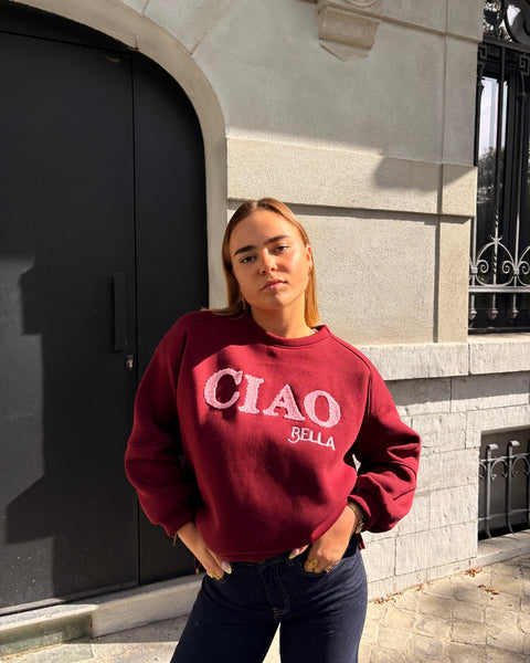 Pull bordeaux - CIAO BELLA