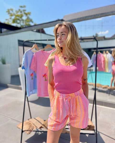 Short fluo rose/orange - GAZ DE COTON