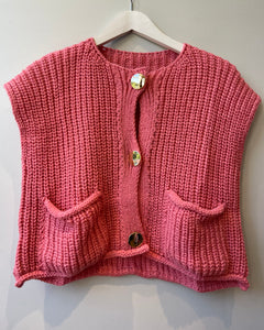Gilet rose - CASSIE