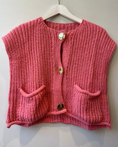 Gilet rose - CASSIE