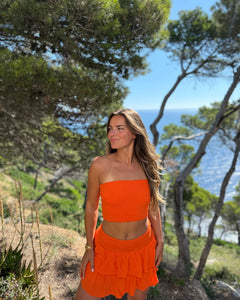 Ensemble jupe short orange - BEGUR