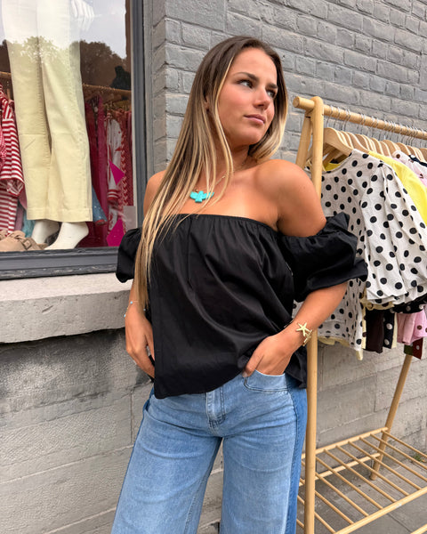 Haut bustier noir - ANDIE