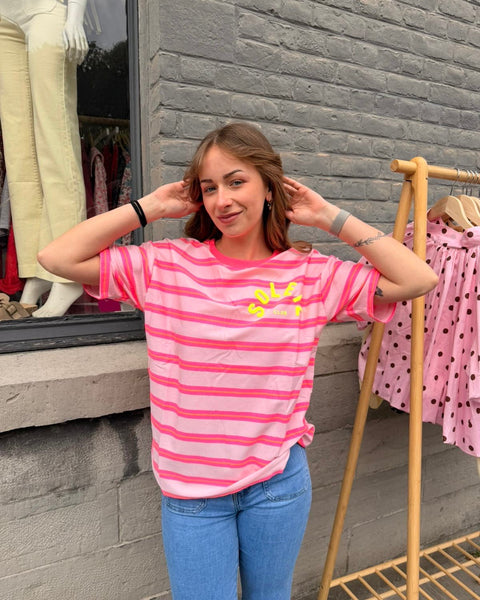 T-shirt rose - SOLEIL CLUB