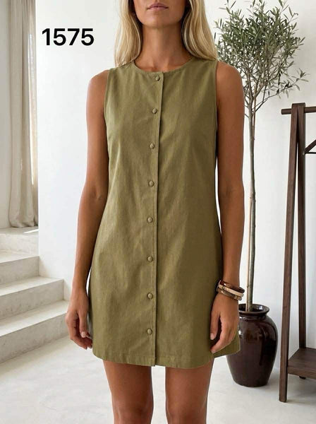 Robe kaki - BOUTONS