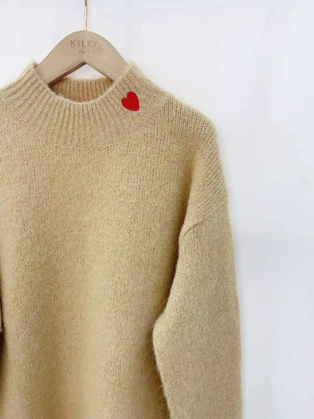 Robe pull camel - COEUR