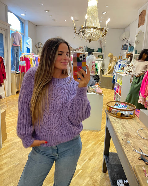 Pull mauve - CATHY