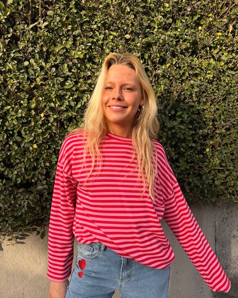 Pink/Red T-shirt - LINED