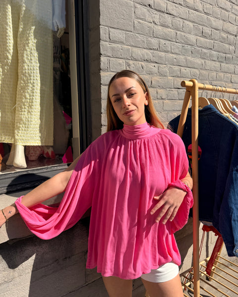 Blouse rose - CHRISTIE