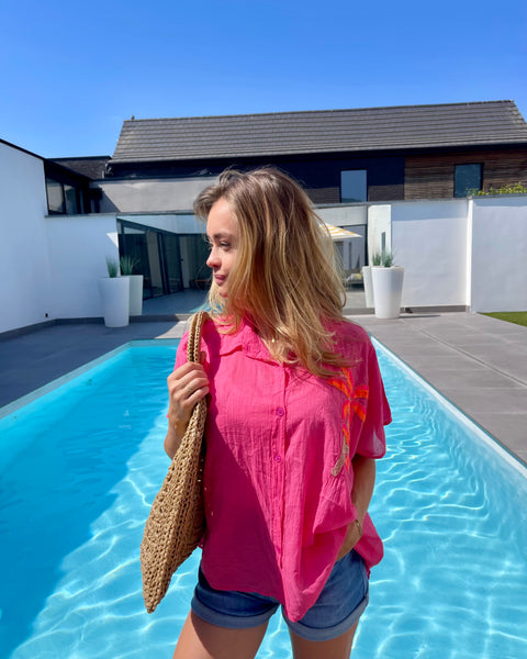 Chemise rose - PALMIER