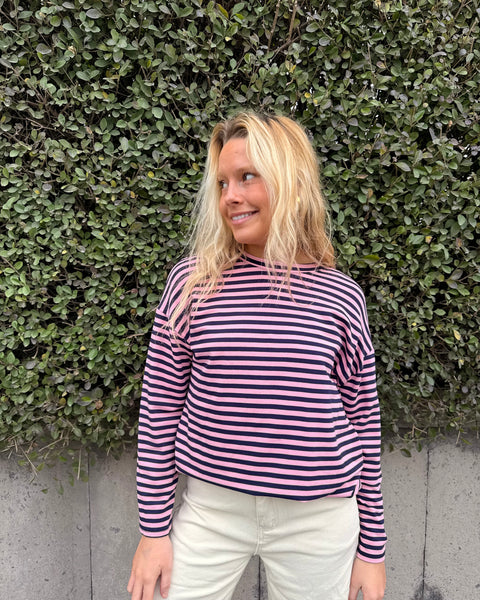 Blue/pink T-shirt - LINED