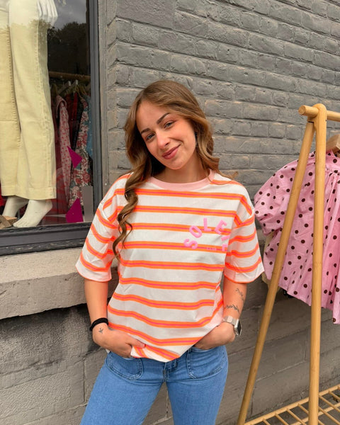 T-shirt orange - SOLEIL CLUB