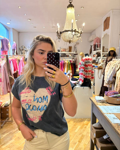T-shirt gris - MON AMOUR