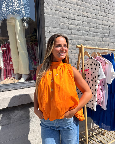 Blouse orange - ELINA