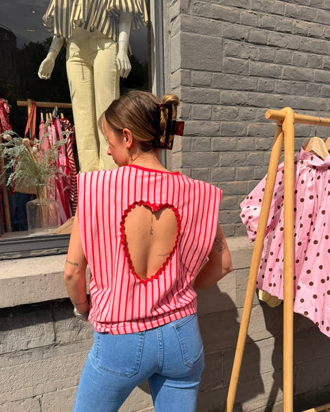 Haut rouge - COEUR