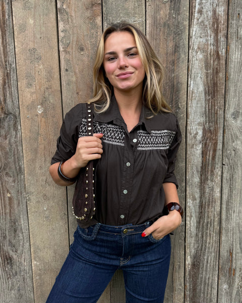 Chemisier chocolat - STEPH