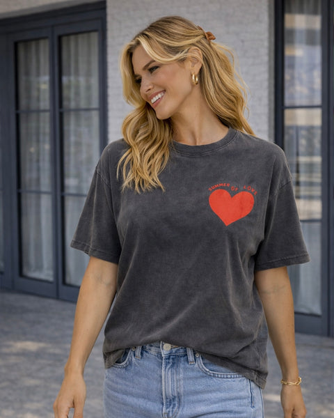 T-shirt gris - SUMMER OF LOVE