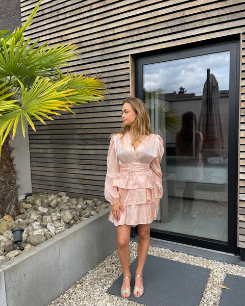 Robe rose poudré - CAMILLE