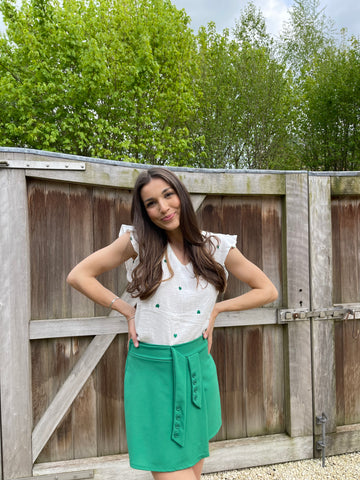 Blouse verte - COEUR
