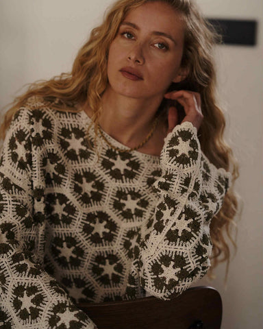 Haut crochet kaki - ZAZA