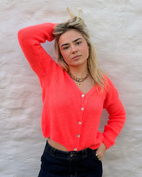 Coral V-neck cardigan - ICON