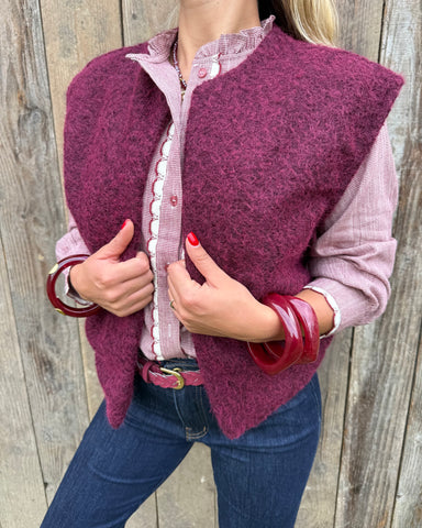 Veste bordeaux - CASSIS