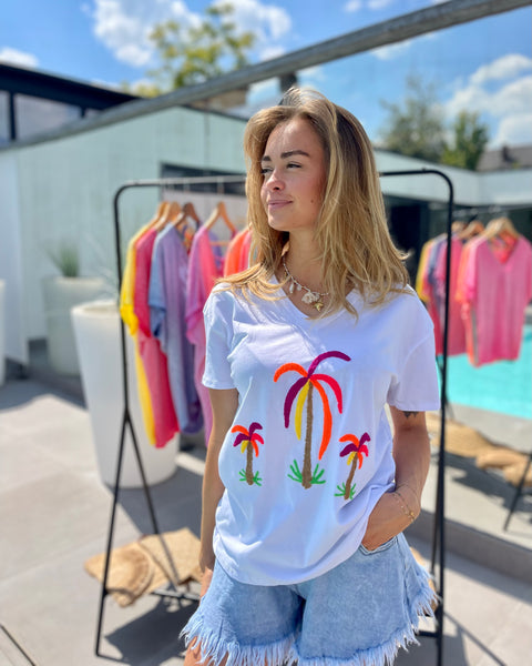 T-shirt blanc - PALMIER