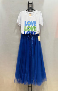Jupe bleue - LOVE
