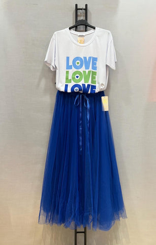 Jupe bleue - LOVE
