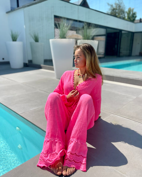 Pantalon fushia - TAHIA