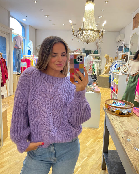 Pull mauve - CATHY