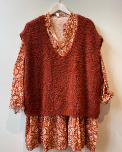 Pull sans manche - TERRACOTTA