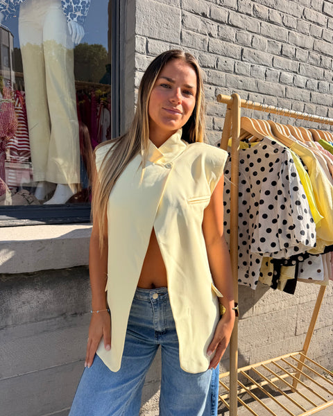 Veste jaune sans manches - COSTARD