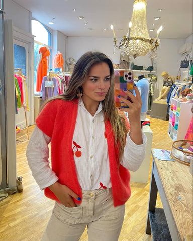 Gilet rouge - CARMEN