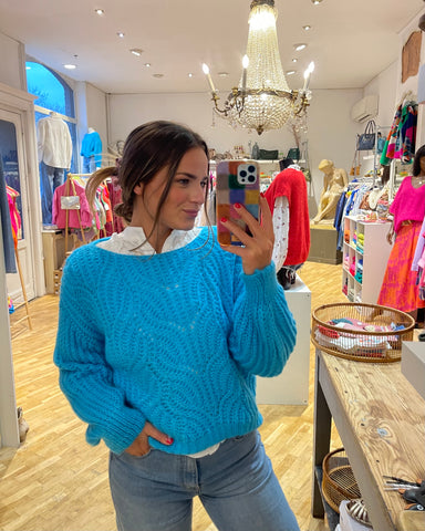 Pull bleu flash - CATHY