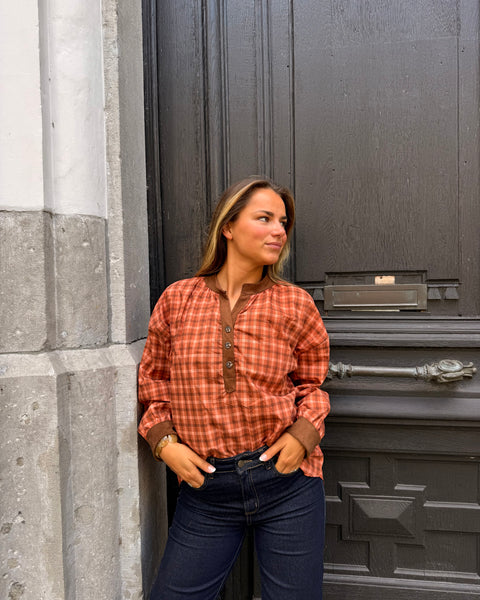 Chemise terracotta -RORY