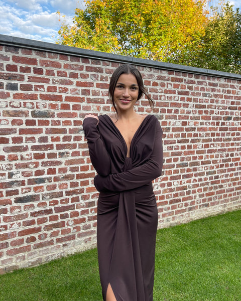 Robe marron - ANOUK